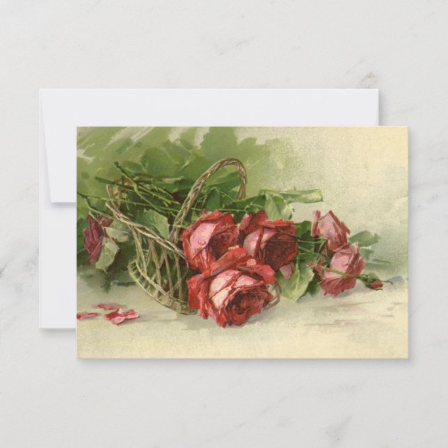 Invitation Amour Vintage, Romance, Romantique, Sauvegarder la (Devant)