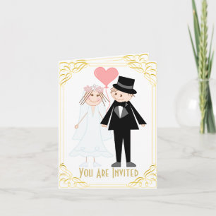 Invitation Amoureux couple mariage