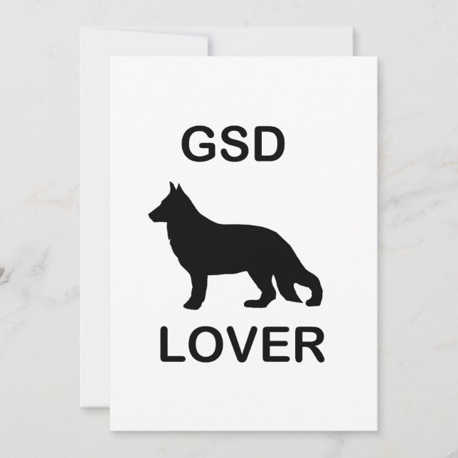 Invitation Amoureux de GSD (Devant)