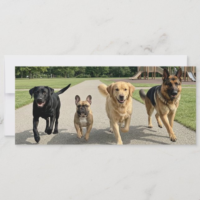 Invitation Amoureux des chiens (Devant)