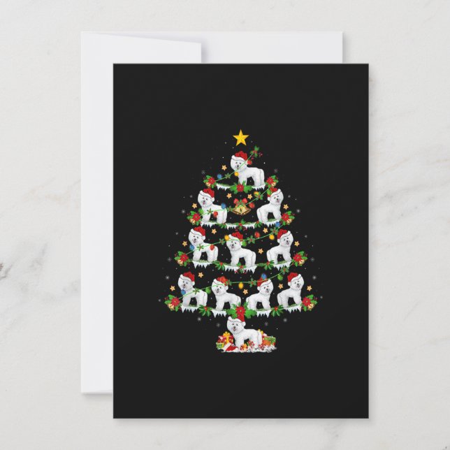 Invitation Amoureux des chiens Westie Jumelles Lumières Jeu d (Devant)