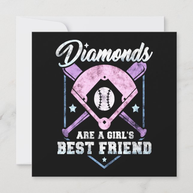 Invitation Amoureux du baseball | Les Diaminds sont le meille (Devant)