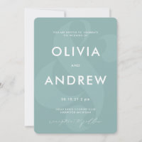 Ampersand Pastel Seafoam Green Mariage