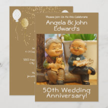 Amusant 50ème anniversaire de Mariage avec les nom