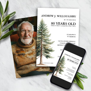 Invitation Amusant 80e anniversaire