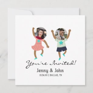 Invitation Amusant Ajouter photo Customisée mariée et Mariage