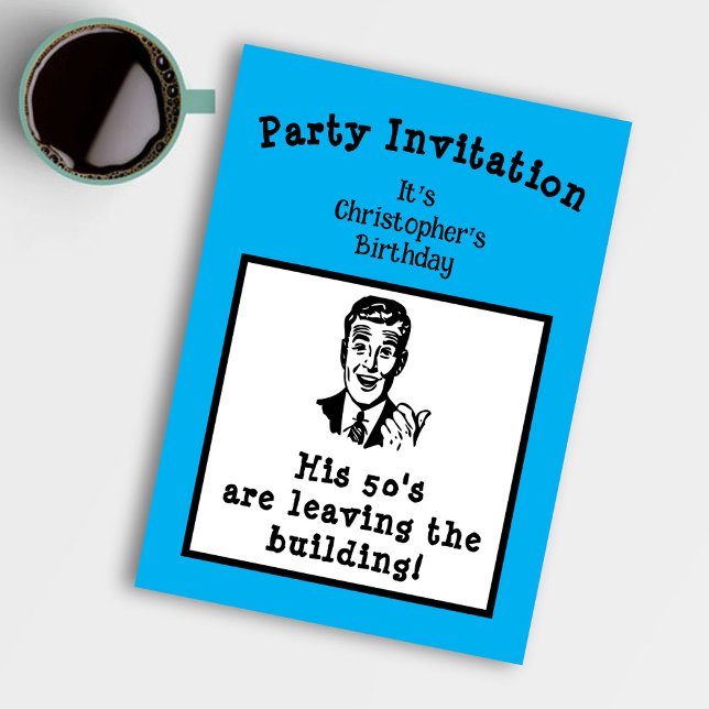 Invitation Amusant Anniversaire Rétro N'importe quel âge (Créateur téléchargé)