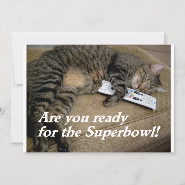 invitation amusant de superbowl (Devant)