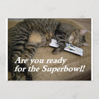 invitation amusant de superbowl