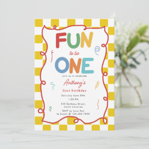 Invitation Amusant d'être un garçon fille 1ère fête d'annive