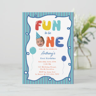 Invitation Amusant d'être un garçon Joyeux anniversaire 1ère