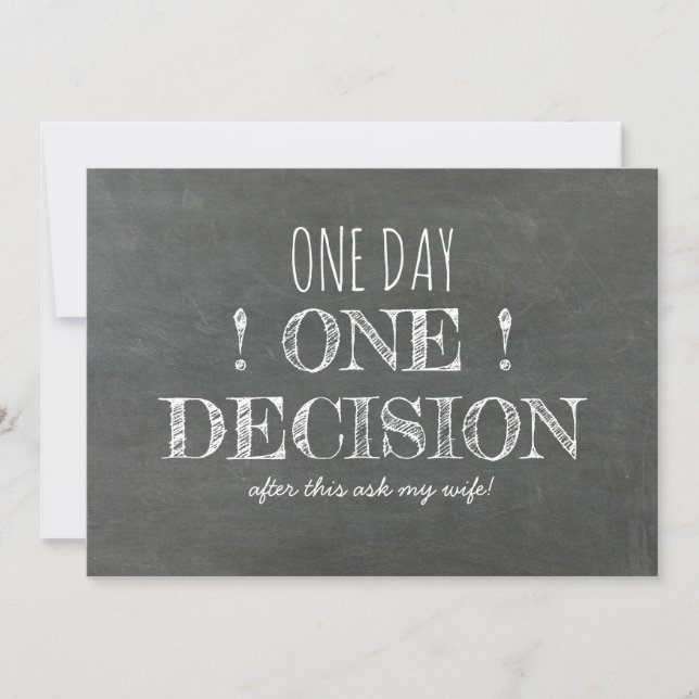 Invitation Amusant Groomsman ou Best Man (Devant)