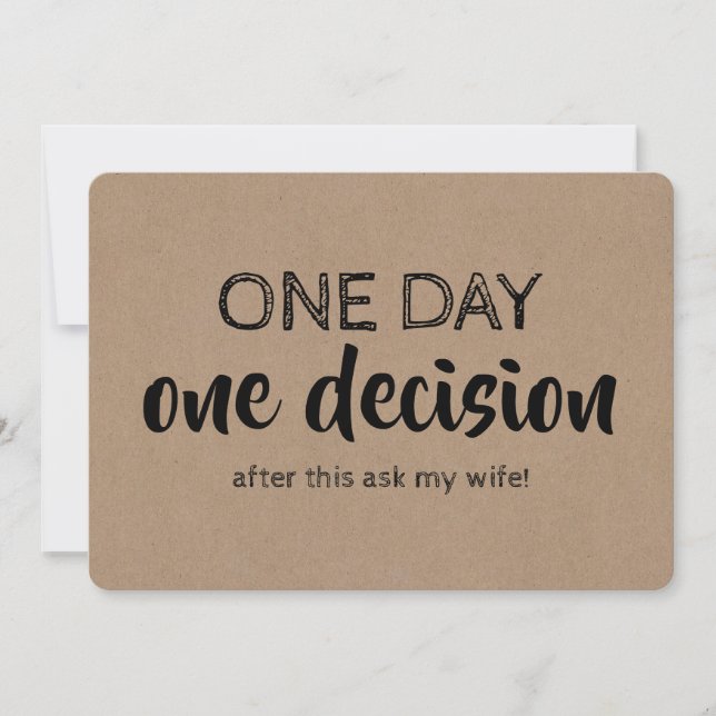 Invitation Amusant Groomsman ou Best Man (Devant)