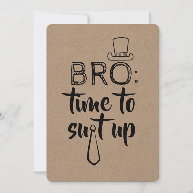 Invitation Amusant Groomsman ou Best Man (Devant)