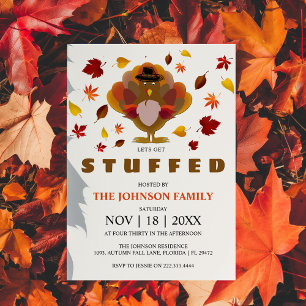 Invitation Amusant   Laissons-nous nous fourrer   Thanksgivin