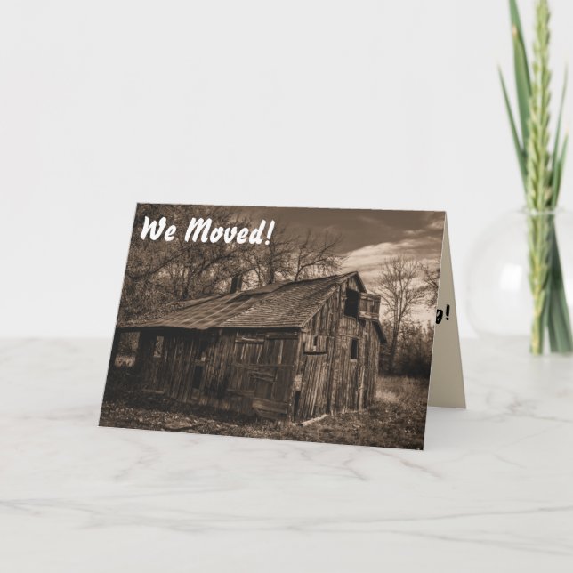 Invitation Amusant Ménage/Déménagement (Devant)