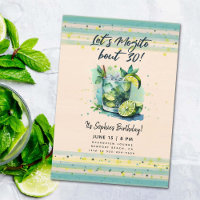 Amusant Mojito environ 30 cocktails Heure 30e anni
