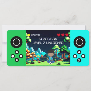 Invitation Amusant Novelty Computer Jeu Anniversaire Fête