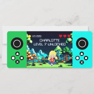 Invitation Amusant Novelty Computer Jeu Anniversaire Fête