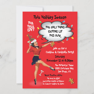 Invitation Amusant Obtenir Liet Cookies et Cocktails Party