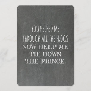 Invitation Amusant seras-tu ma servante d'honneur ?