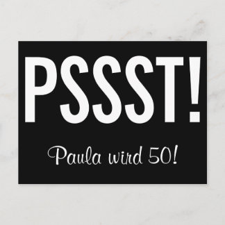 Invitation amusante comme carte postale