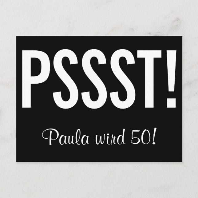 Invitation amusante comme carte postale (Devant)