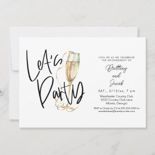 Invitation amusante de fête de fiançailles au Cham