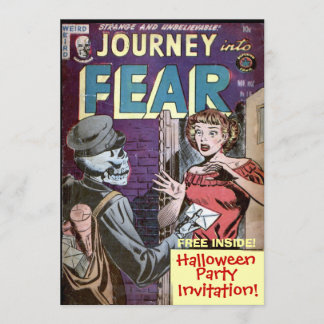 Invitation amusante de la bande dessinée d'Hallowe