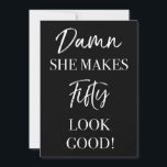 Invitation Amusante fête du 50e anniversaire<br><div class="desc">Une invitation pour fêter un anniversaire sassasiant pour les femmes qui font de leur âge une bonne image !</div>