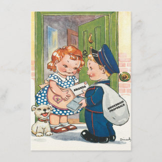 Invitation Amusante personnalisée être ma femme d'honneur