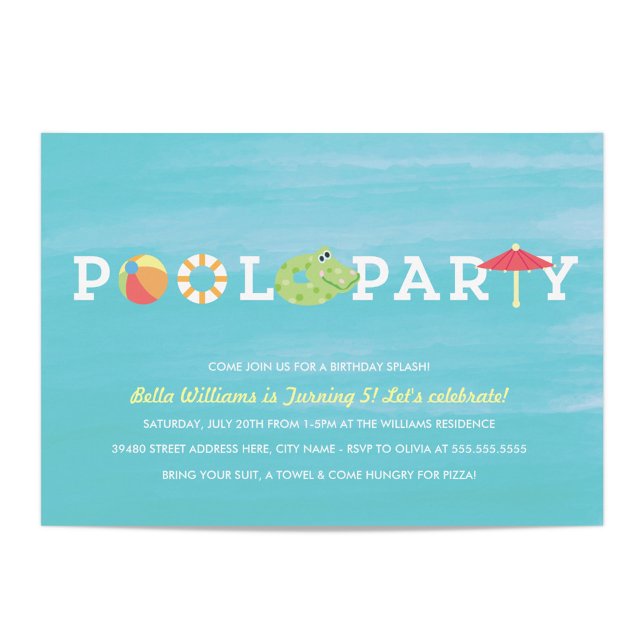 Invitation amusante pour une fête d'anniversaire a (Créateur téléchargé)