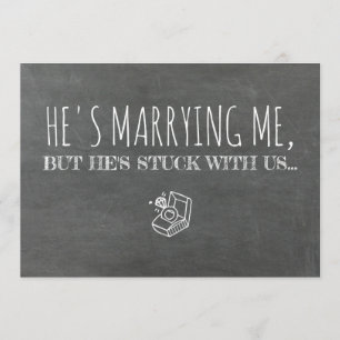 Invitation Amusante servante / femme d'honneur