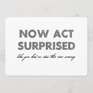 Invitation Amusante servante / femme d'honneur