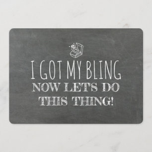 Invitation Amusante servante / femme d'honneur