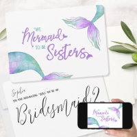 Amusante Sirène pour être Soeurs Bridesmaid Propos