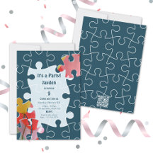 Amusants 9e anniversaire Puzzle Thématique Invitat