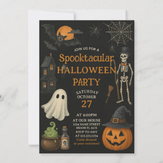 Invitation Amusants de famille Spooktacular Halloween Invitat