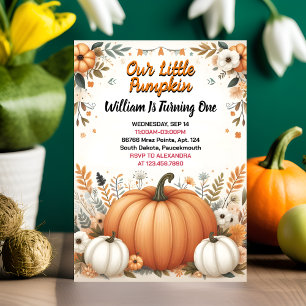 Invitation Amusants De Ferme Notre Petit Citrouille En Tourne