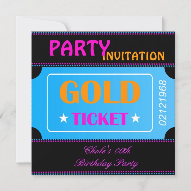 Invitation Amusants Fête d'anniversaire filles Ado Tweens Hot (Devant)