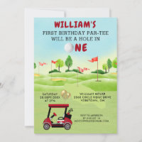 Amusants Golf Panier Rouge Garçon 1er anniversaire