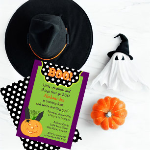Invitation Amusants Halloween pour enfants Anniversaire