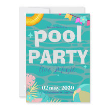 Amusants Neon Glow Blue Green Pool Party Boys Anni