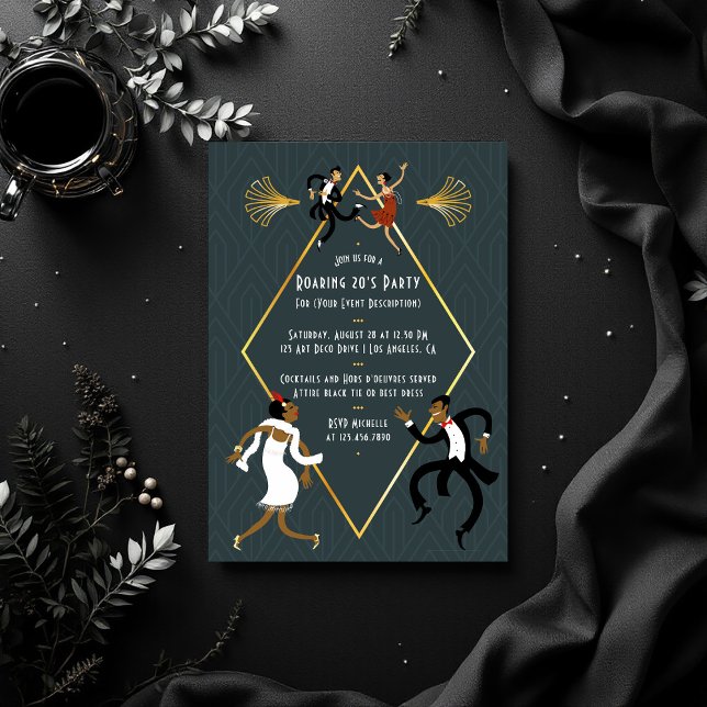 Invitation Amusants N'importe quelle occasion Roaring 20's Pa (Roaring 20's Party Invitation)