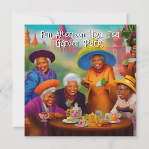 Invitation Amusants plus âgés Dames High Tea Garden Party eth
