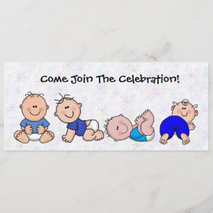 Invitation Amusement de bande dessinée d'invitation de douche