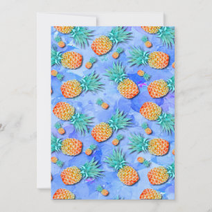 Invitation Ananas. Peindre. Party.