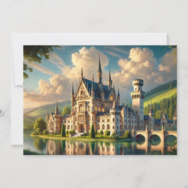 Invitation Ancien château majestueux (Devant)