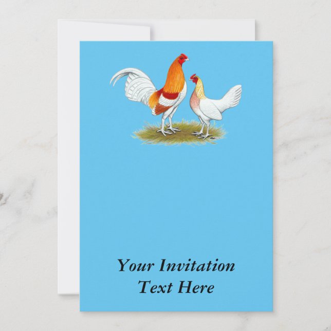 Invitation Ancien jeu anglais Bantam : Red Pyle (Devant)