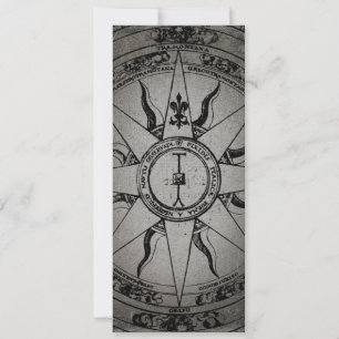 Invitation Ancien Rose Compass